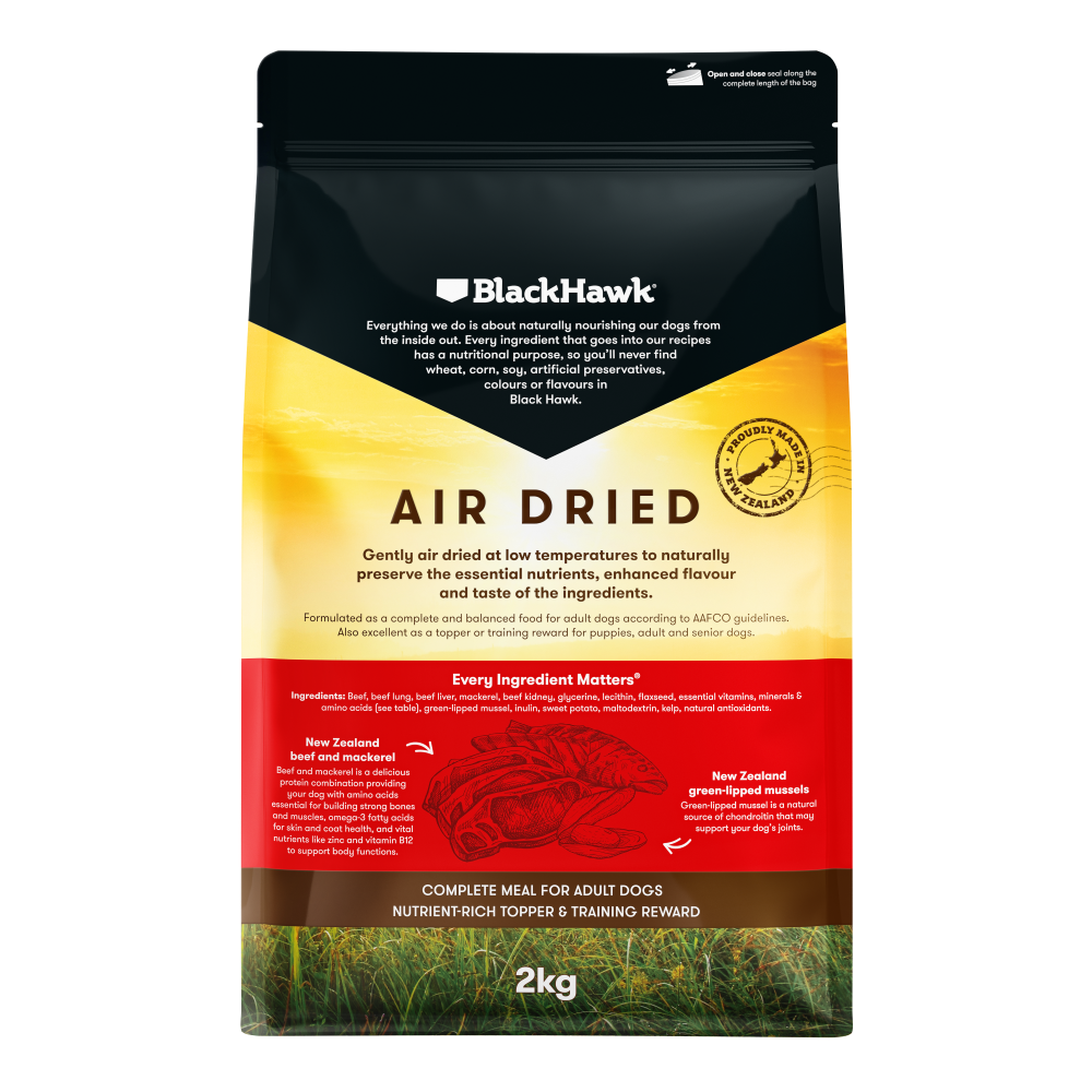 BLACK HAWK AIR DRIED BEEF/FISH 2KG