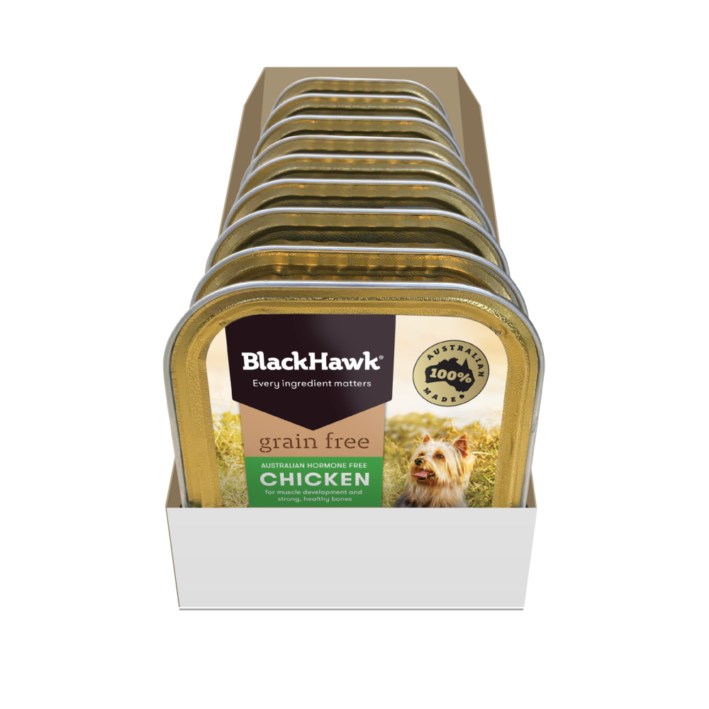 BLACK HAWK GRAIN FREE CHICKEN 100G (9PK)