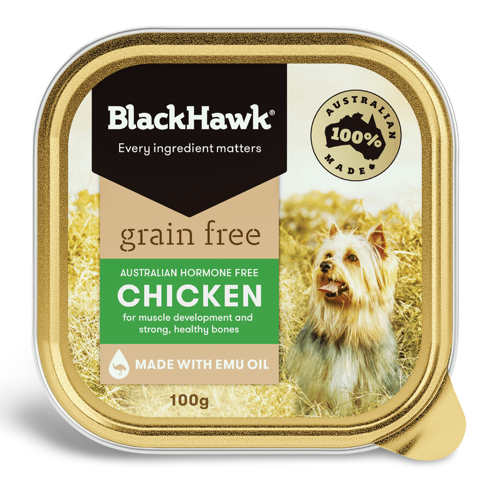 BLACK HAWK GRAIN FREE CHICKEN 100G (9PK)